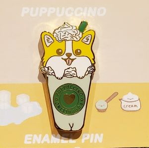 Corgi Enamel Pin